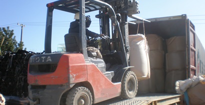 コンテナ積込み写真